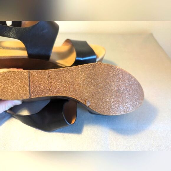 Aldo Black Platform Sandals Size US 7 - Picture 4 of 5